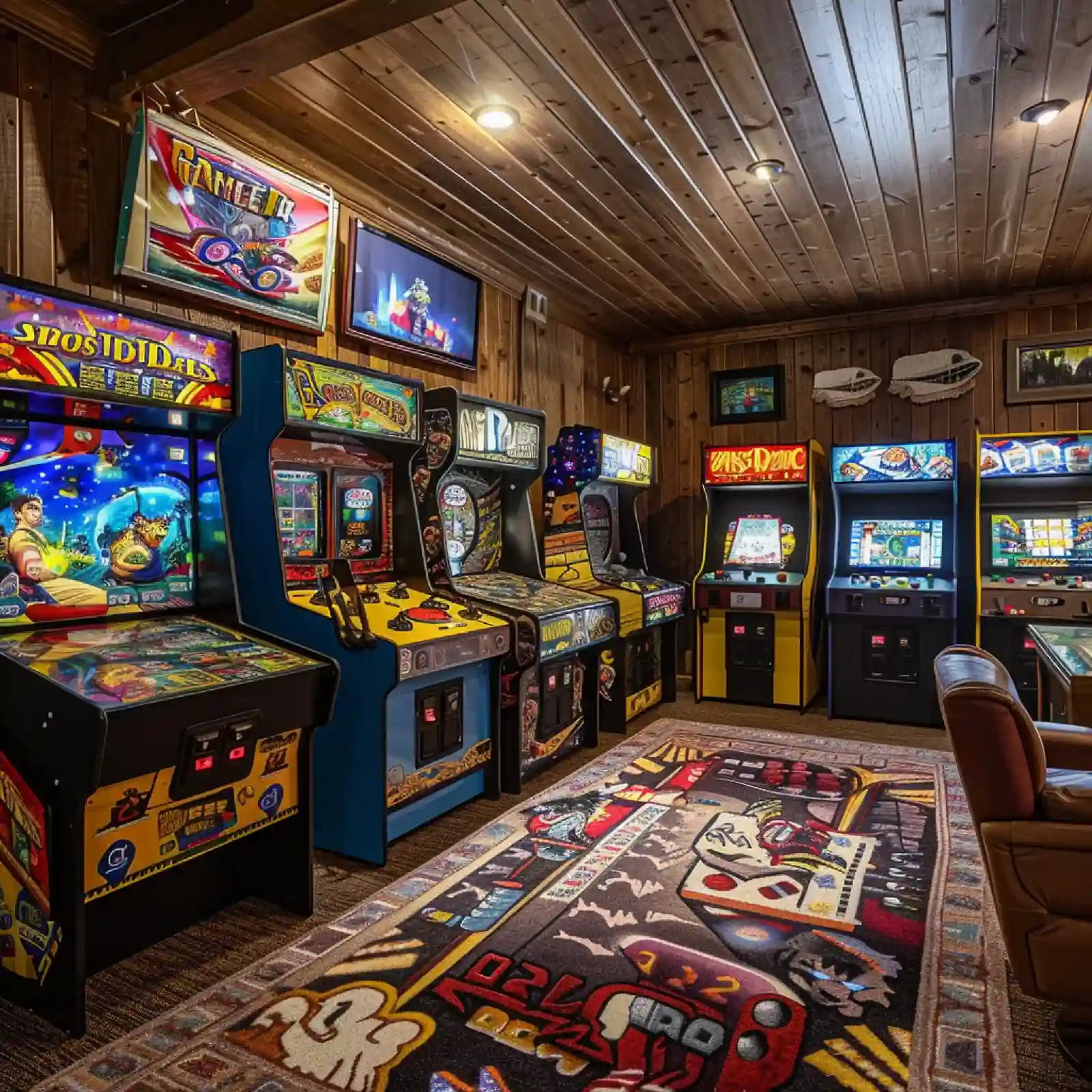 Pachinko hall interior